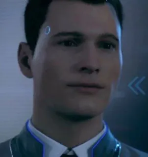 🌟 Connor Detroit: Become Human Detroit: Become Human, 코너, 안드로이드, 게임 캐릭터, SF telegram sticker