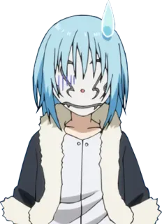 😓 Rimuru Tempest That Time I Got Reincarnated as a Slime Anime, Slime, Monstro, Isekai, Fantasia telegram sticker