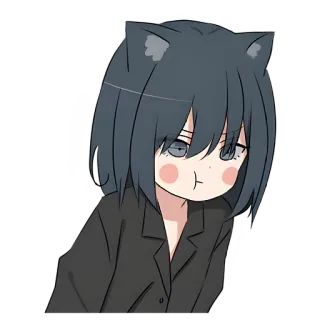😳 Anime, Neko, Dễ thương, Chibi, Kawaii telegram sticker