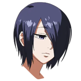 😔 Touka Kirishima Tokyo Ghoul 애니메이션, 캐릭터, 만화, 키리시마 토우카, 도쿄 구울 telegram sticker