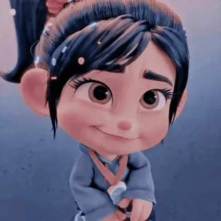 🦋 Vanellope von Schweetz Wreck-It Ralph cartoon, animated, movie, disney, wreck it ralph, vanellope, character whatsapp sticker