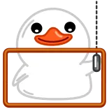 😃 canard, selfie, animal, dessin animé, mignon, téléphone telegram sticker