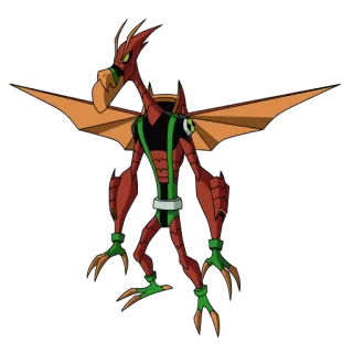 😃 Jetray Ben 10 Джетрей, Бен 10, Мультфильм, Пришелец, Персонаж, Супергерой telegram sticker