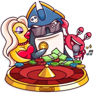 Orca88 the Pirate! telegram stickers