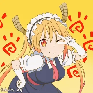 😉 Tohru Miss Kobayashi's Dragon Maid telegram sticker