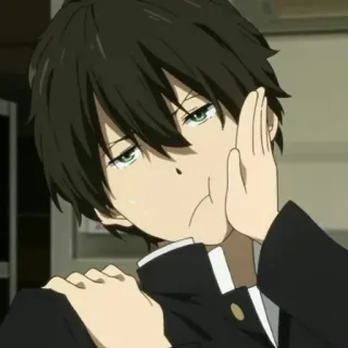 ☁ Oreki Houtarou Hyouka Anime, Personaje, Hyouka, Manga whatsapp sticker
