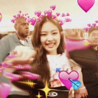 💜 Jennie Kim Jennie, Blackpink, Kpop, Heart, Love, Cute telegram sticker