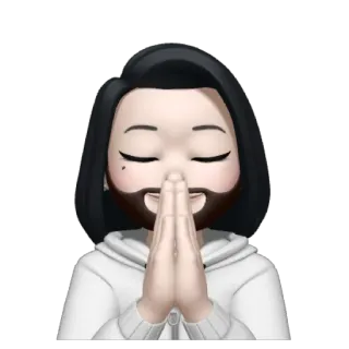 ☠️ Emoji, Doa, Kartun, Stiker, Salam, Namaste whatsapp sticker