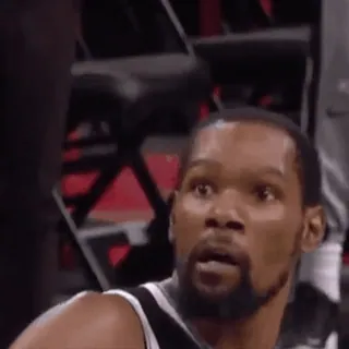 ๐ Kevin Durant bola basket, NBA, Kevin Durant, terkejut, reaksi telegram sticker