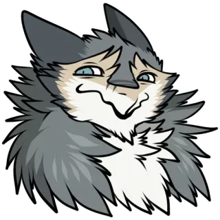 😎 cartoon, animal, wolf, dog, furry telegram sticker