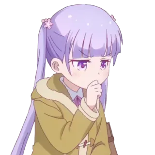 🤔 Anime, Garota, Personagem, Fofo, Ilustração telegram sticker