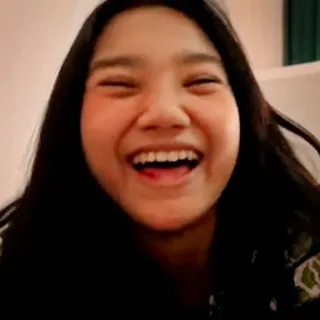 🌟 woman, laughing, asian telegram sticker