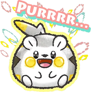😃 PURRR... cat, cute, cartoon, sticker, animal, pet telegram sticker