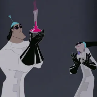 🍂 Kuzco The Emperor's New Groove Dibujos animados, Disney, El emperador y sus locuras, Poción, Kuzco, Yzma telegram sticker