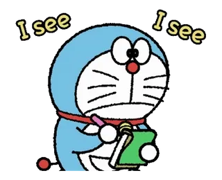 Doraemon Round and Animated @moe_sticker_bot telegram stickers