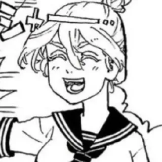 🖤 Anime, Manga, Seragam sekolah, Gadis, Senyum telegram sticker