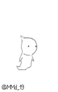 👻 @MMd_19 ghost, cute, cartoon, character, white telegram sticker