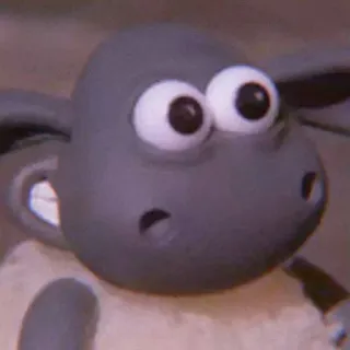 🍄 Shaun Shaun the Sheep Cartone animato, Pecora, Animato, Carino, Personaggio telegram sticker