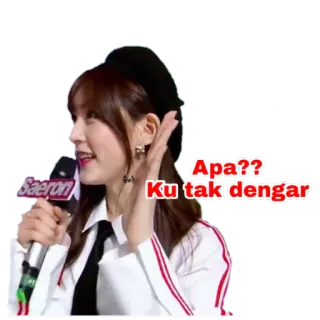 😁 Apa?? Ku tak dengar whatsapp sticker