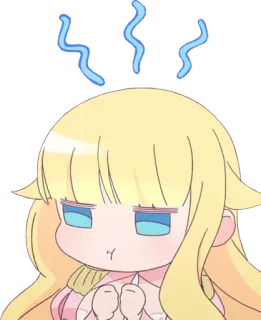 😤 anime, cartone animato, frustrato, deluso whatsapp sticker