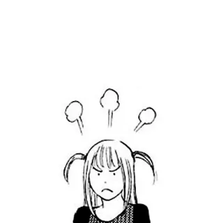 😠 enojado, anime, manga, frustrado, vapor, dibujos animados whatsapp sticker