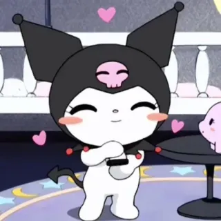 🍄 Kuromi Kuromi, Sanrio, cartoon, kawaii, cute, character telegram sticker