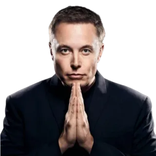 🙏 Elon Musk empresário, empreendedor, tecnologia, Elon Musk telegram sticker