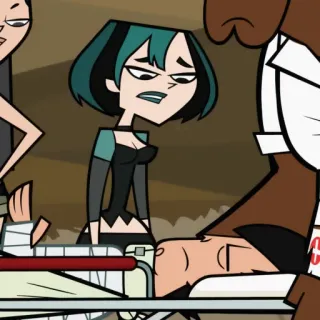 🖇 Gwen Total Drama アニメ, アニメーション, キャラクター, グウェン, Total Drama telegram sticker