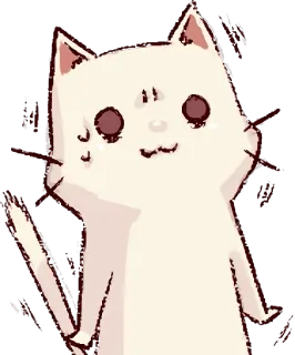 😖 cat, cartoon, sticker, cute, meme telegram sticker