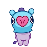 😘 Mang cartoon, cute, BT21, kpop, character, mang telegram sticker