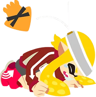 😭 Splatoon, игра, плачет, провал, видеоигра, грустный whatsapp sticker