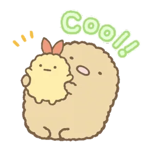 🍞 COOL!! 귀여운, 만화, 카와이, 음식, 스밋코구라시 whatsapp sticker
