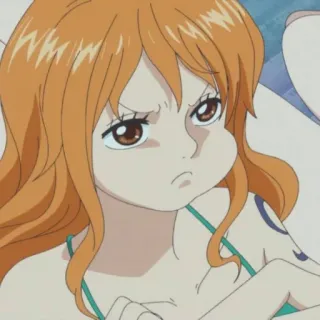 Nami @StickersofAnime whatsapp stickers