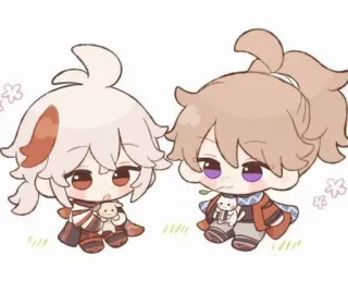 🌟 Chibi, Anime, Fofo, Kawaii, Fanart, Arte digital telegram sticker