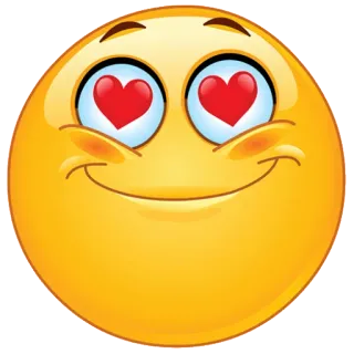 😍 emoji, liebe, herzaugen, smiley telegram sticker