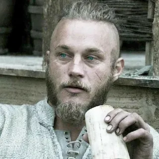 🩸 Ragnar Lothbrok Vikings ラグナル・ロズブローク, ヴァイキング, トラヴィス・フィメル, 歴史ドラマ, バイキング, 戦士, 海外ドラマ telegram sticker