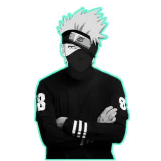 😐 Kakashi Naruto 카카시, 나루토, 애니메이션, 닌자, 캐릭터, 만화, 만화영화 telegram sticker