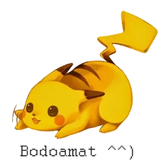 😝 Pikachu Pokemon Pikachu, Pokémon, desenho animado, amarelo, fofo whatsapp sticker
