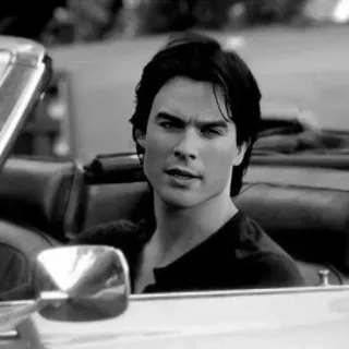 ▪️ Damon Salvatore The Vampire Diaries Ian Somerhalder, wampir, aktor, serial TV, Salvatore, dramat młodzieżowy telegram sticker