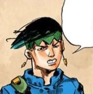 ✒️ Rohan Kishibe JoJo's Bizarre Adventure 애니메이션, 만화, 죠죠의 기묘한 모험, 키시베 로한, 캐릭터, 작가 telegram sticker