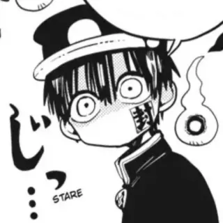 🥢 STARE anime, manga, stare, cartoon telegram sticker