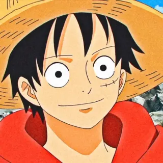 🥟 Luffy One Piece 动漫, 海贼王, 路飞, 卡通, 蒙奇·D·路飞, 海盗, 草帽 telegram sticker