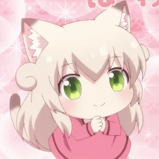 🙏 アニメ, かわいい, ちび, 猫, 可愛い, 漫画 whatsapp sticker