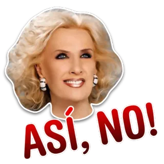 👑 ASÍ, NO! мирталегранд, аргентина, ведущий, телевидение, актриса telegram sticker