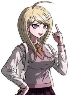 😃 Kaede Akamatsu Danganronpa Anime, Danganronpa, Kaede Akamatsu, Postać whatsapp sticker