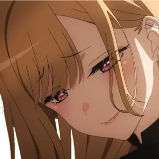 😞 Marin Kitagawa My Dress-Up Darling Anime, Lucu, Gadis, Potret, Manga, Marin Kitagawa, My Dress-Up Darling telegram sticker