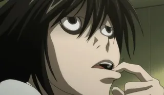 😂 L Death Note Anime, Death Note, L, Charakter, Detektiv, Manga telegram sticker