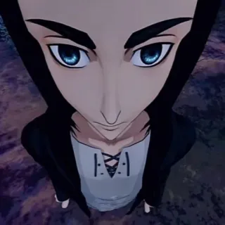 🙀 Eren Yeager Attack on Titan Anime, Manga, Eren Jaeger, L'Attaque des Titans, Personnage, Portrait, Sérieux telegram sticker