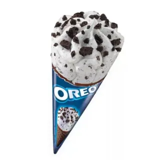 🍫 OREO 冰淇淋, 奥利奥, 甜点, 冰淇淋筒, 食物, 甜的 telegram sticker