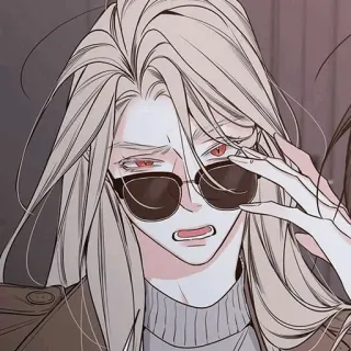 🧬 Anime, Manga, Personaje, Gafas de sol, Arte telegram sticker